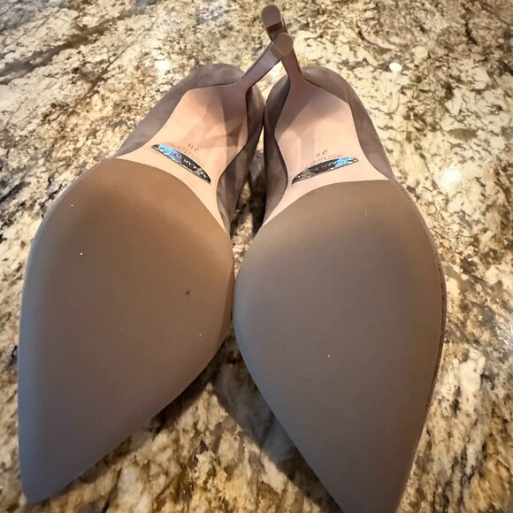Sarah Flint Perfect 100 pumps in Taupe Suede, Size 38 - Picture 3 of 4